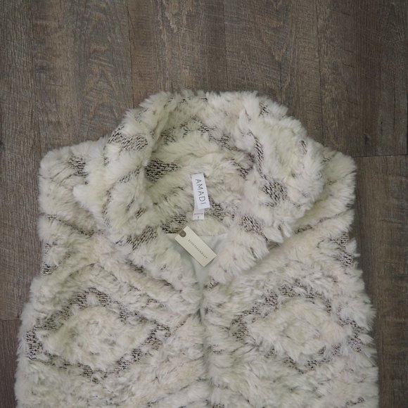 NWT Anthropologie Amadi Basia Faux Fur Vest Sz S - Picture 6 of 8